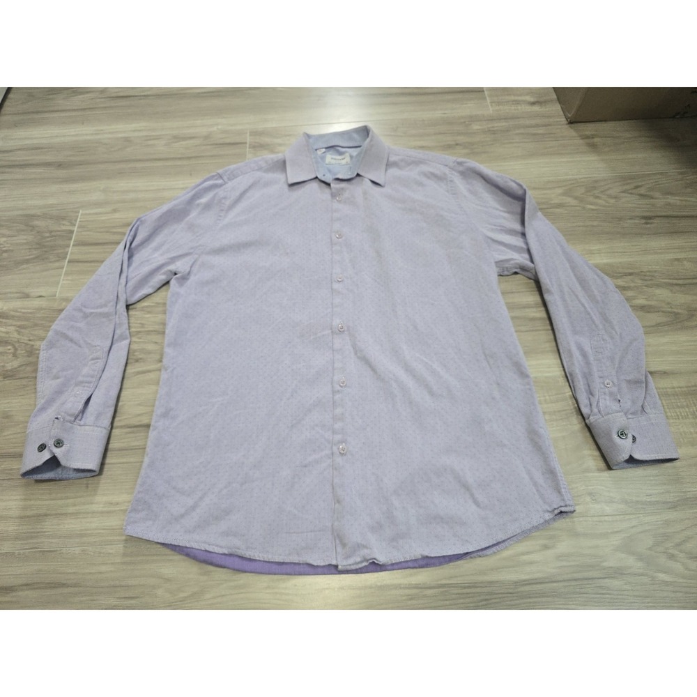Duchamp London Men's Purple Button Shirt XL 17 43